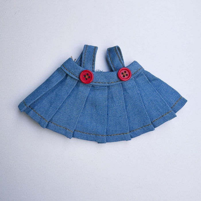 Wholesale 17cm  Doll Clothing Replacement Plush Doll Cowboy Pleated Skirt Cotton Doll Dress up