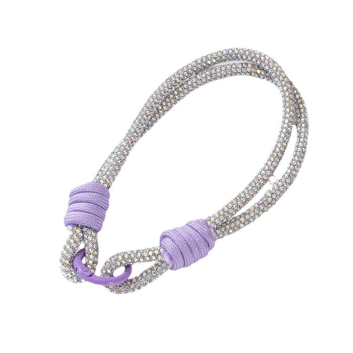 Wholesale New diamond chain wristband lanyard, phone lanyard DIY, phone chain, phone case universal short lanyard, wrist rope