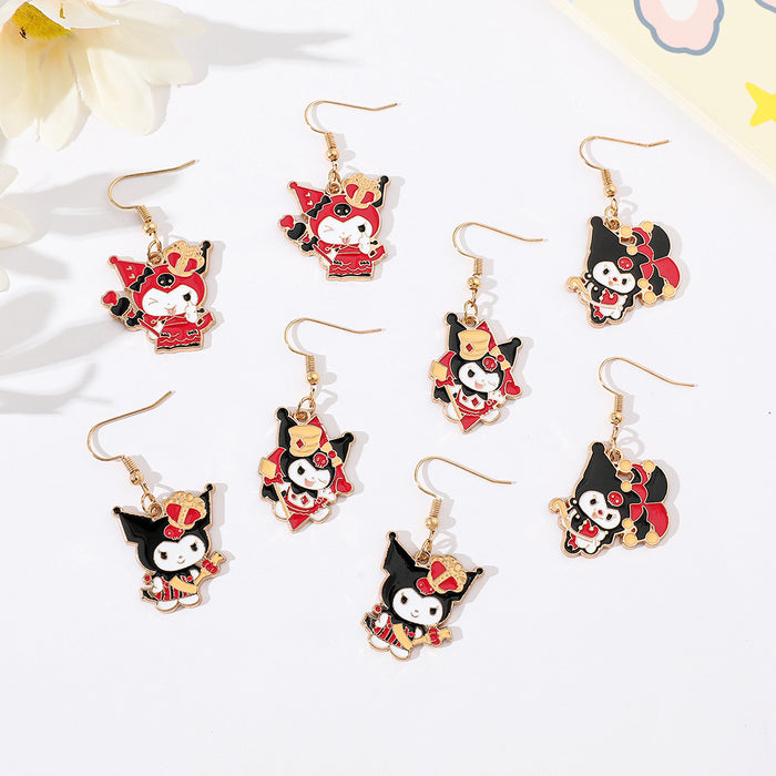 Wholesale Christmas Earrings Ear Hooks  Fashion Cartoon    Student Ear Jewelry