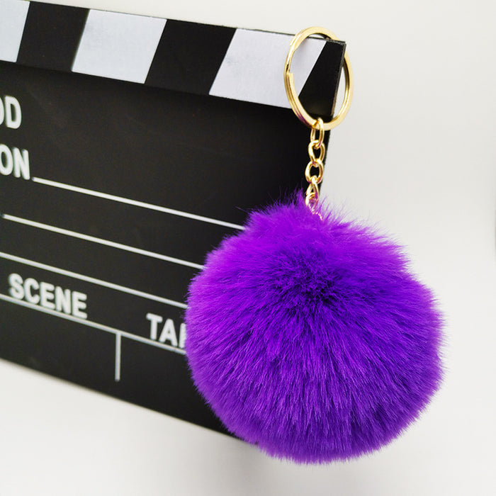 Wholesale Imitation otter rabbit fur ball hanging accessories, bags, plush keychains, pendants, accessories, gifts