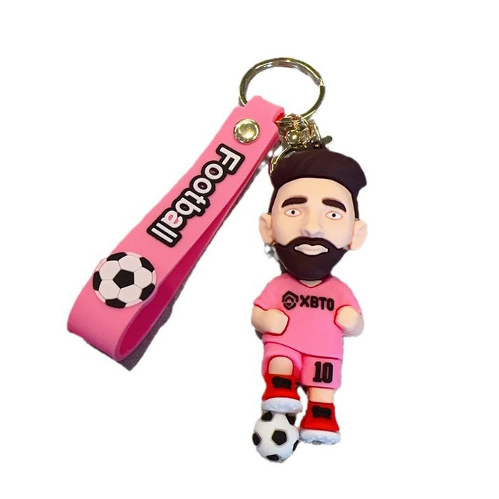 Wholesale Cartoon Football Superstar 3D Doll Keychain JDC-KC-YueW004