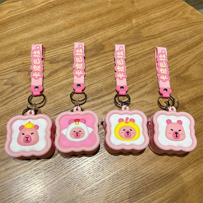 Wholesale Cute Cartoon Square Coin Purse Keychains