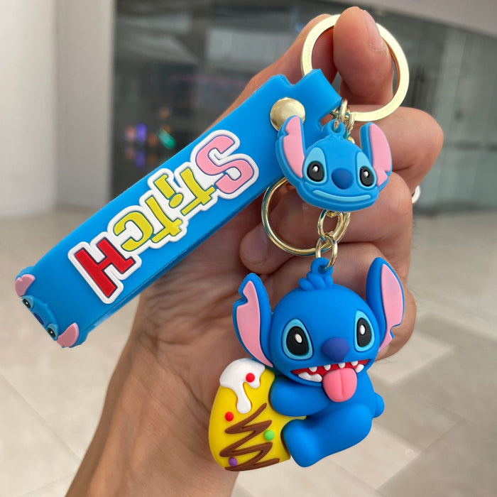 Wholesale Keychain cartoon three-dimensional doll backpack pendant car keychain ornament