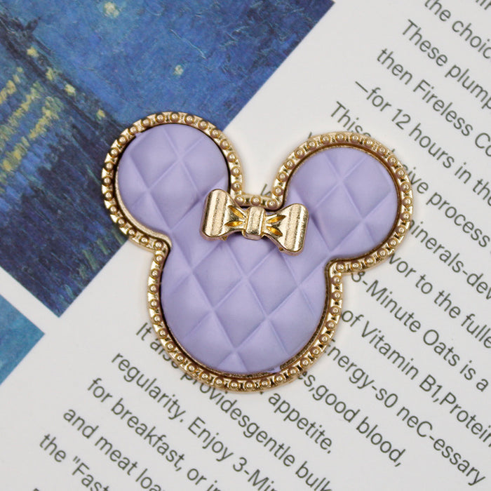 Wholesale Bow-tie checkered mouse phone stand