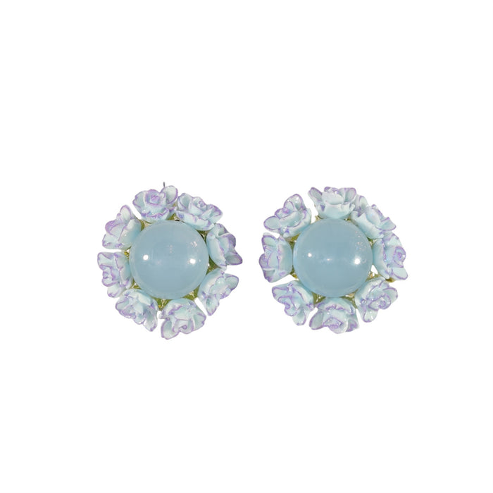 Wholesale Earring temperament, flower earrings, light luxury, high-end
