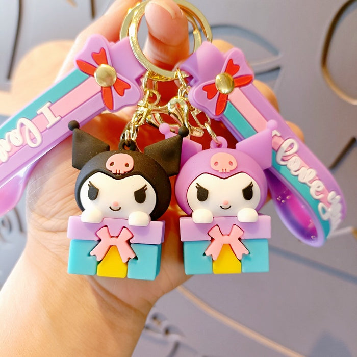 Wholesale Cartoon Silicone Doll Keychain JDC-KC-MingT173