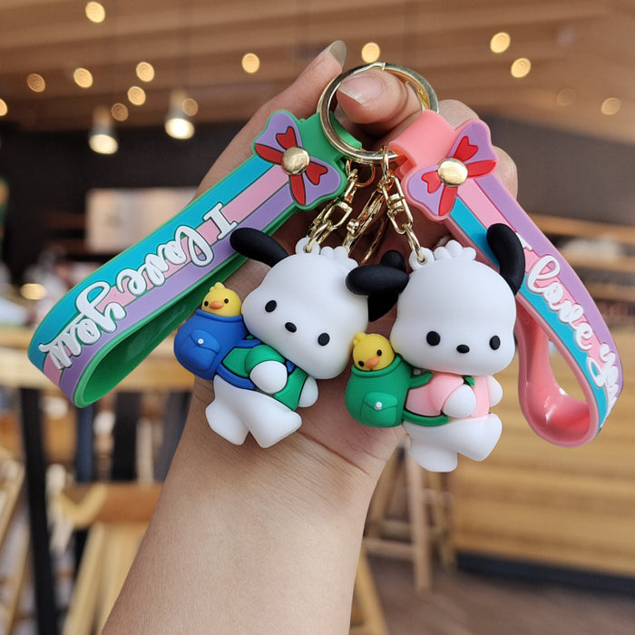 Wholesale Cartoon Silicone Doll Keychain JDC-KC-ZhuoRan033