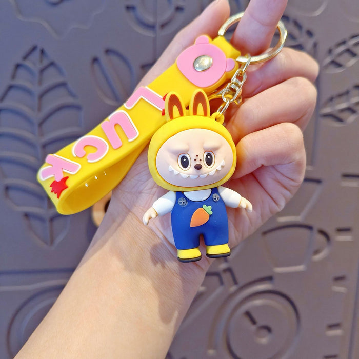 Wholesale Cartoon Keychain Cute School Bag Pendant Car Keychain Accessories Doll Machine Gift