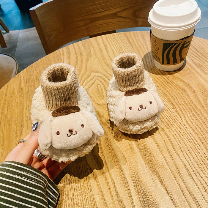 Wholesale Baby shoes and socks in autumn and winter warm soft soles