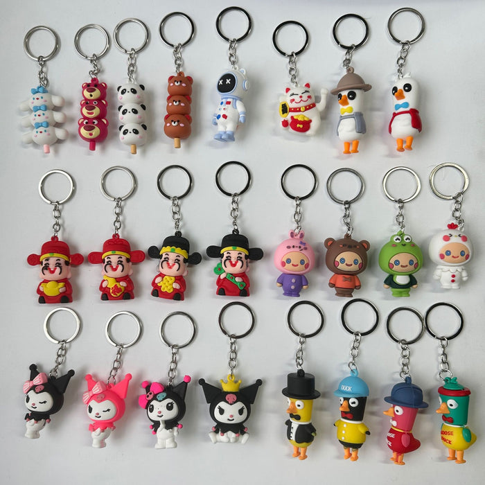 Wholesale Cartoon keychain pendant, doll, PVC backpack, cute little gift, key pendant