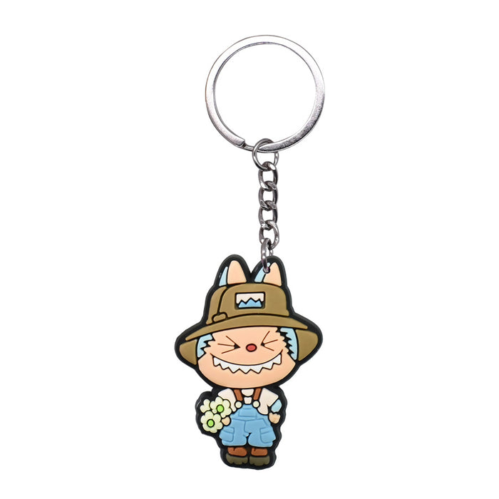 Wholesale Cartoon Pvc Key Chain Small Gifts Cute Key Ring DIY School Bag Pendant Key Chain