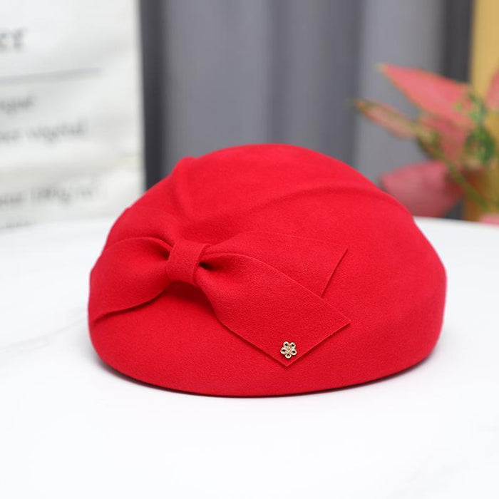 Wholesale Hat women's autumn and winter new warm woolen hat elegant beret