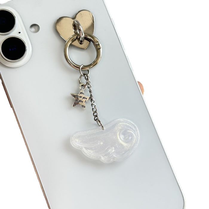 Wholesale Sweet Star Angel Wings Keychain
