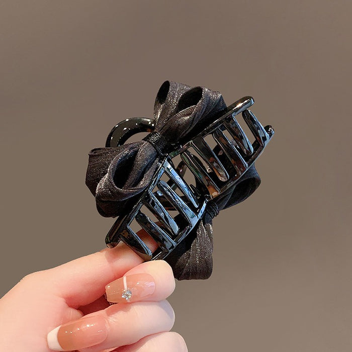 Wholesale Simple fabric hair clip, shark clip at the back of the head, half zip clip, temperament bow clip, hair clip, headband accessory