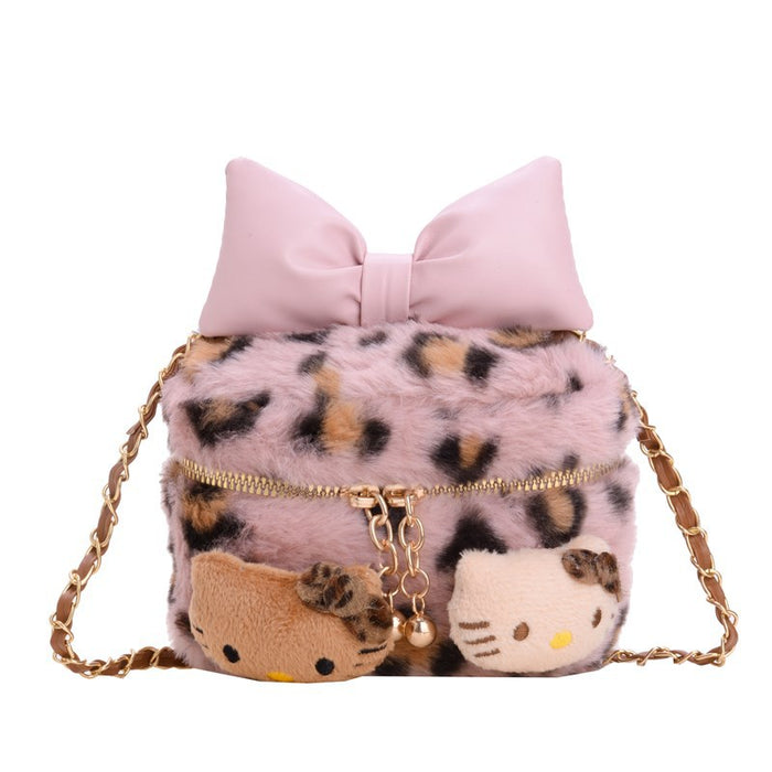 Wholesale Children's Bags Plush Princess Bow Crossbody Bag JDC-SD-Yubei001