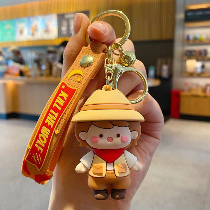 Wholesale Creative keychain figurine keychain trendy couple bag decoration