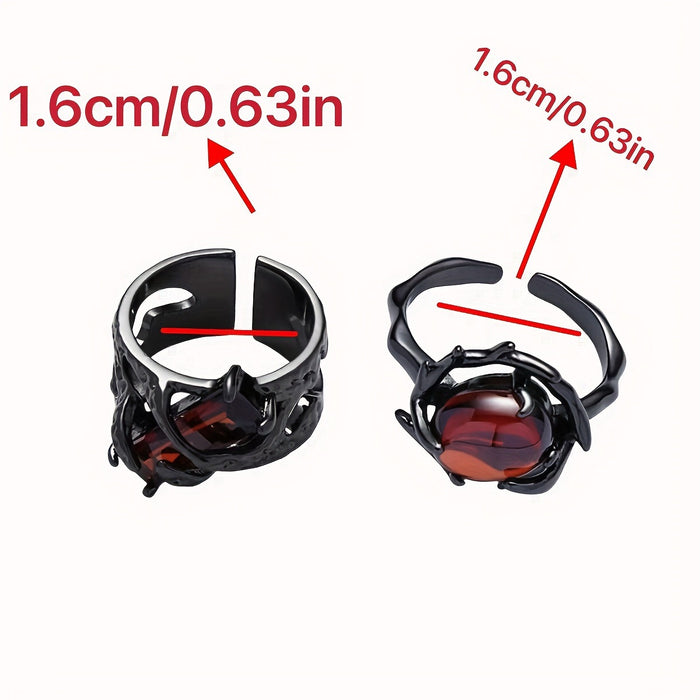 Wholesale Open Couple Ring Anti-Red Diamond Ring Women's