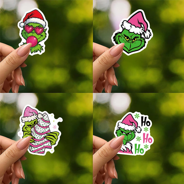 Wholesale 60pcs Pink Christmas Graffiti Stickers