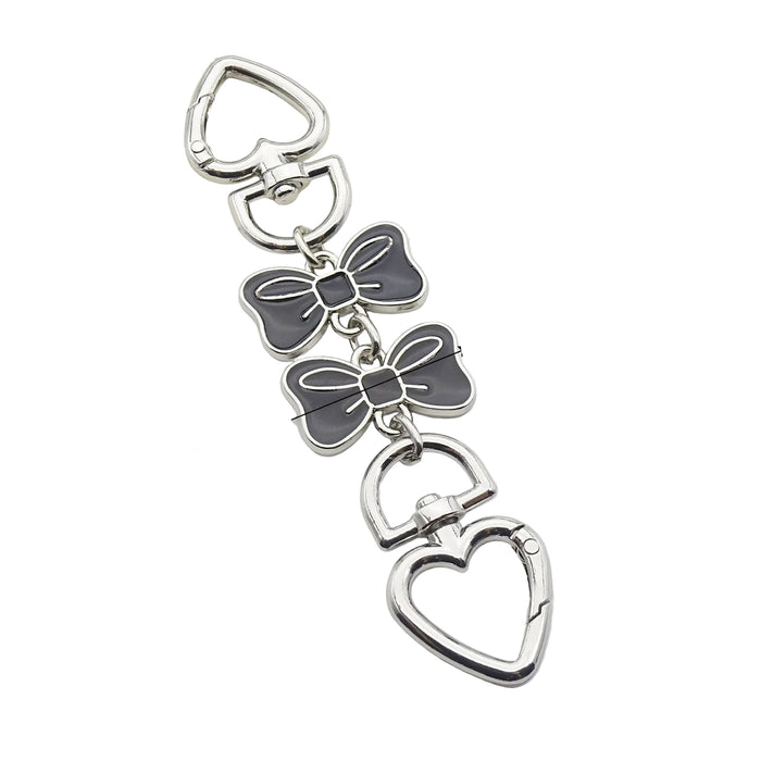 Wholesale Bowknot extension chain bag strap Keychains