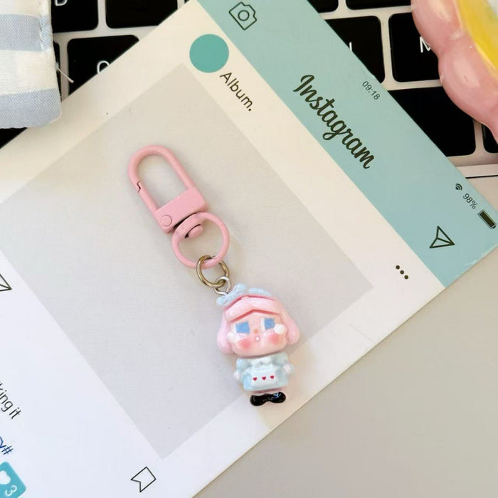 Wholesale Cartoon Resin Keychain Blue Skirt Cute Bag Charm Gift