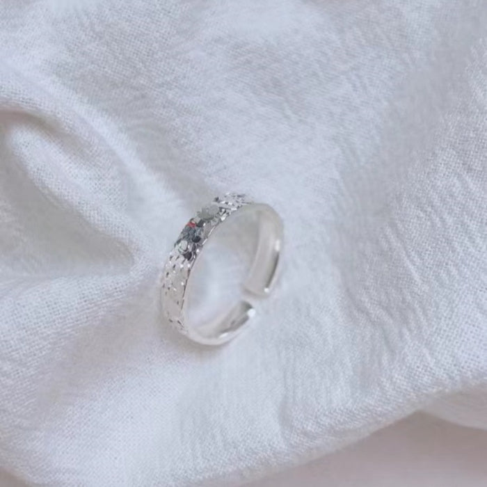 Wholesale Opening pure silver ring with exquisite craftsmanship, niche design, and fashionable style