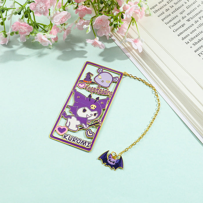 Wholesale Hollow Metal Creative Cute Cartoon Reading Bookmark