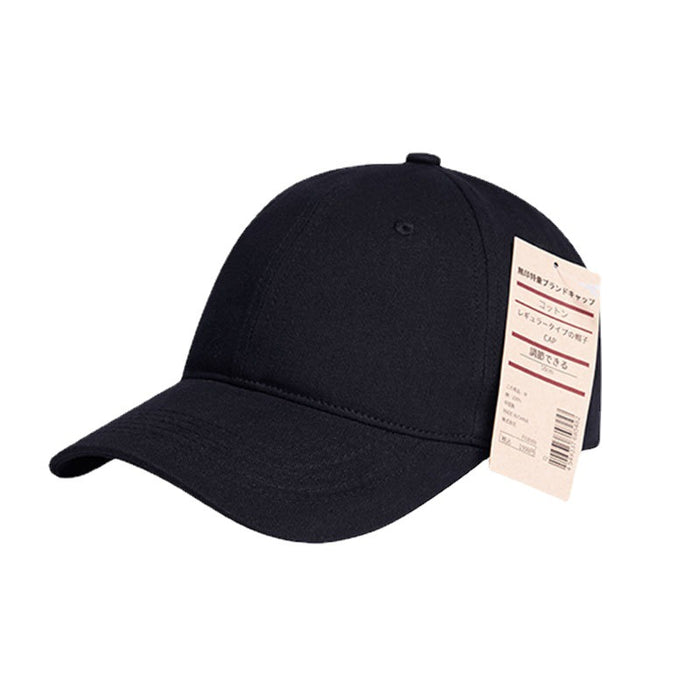 Wholesale Muji Light Plate Hat Men's Black Cap Men's  Men's Cap Big Head Wrap Men's Baseball Cap Women's Face Small