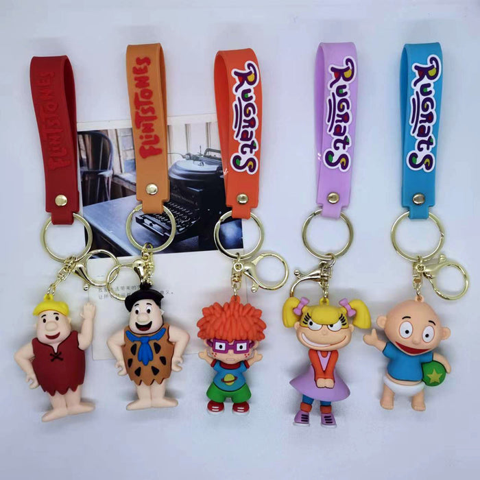 Wholesale cartoon naughty soldier modern primitive man key chain pendant bag car key chain