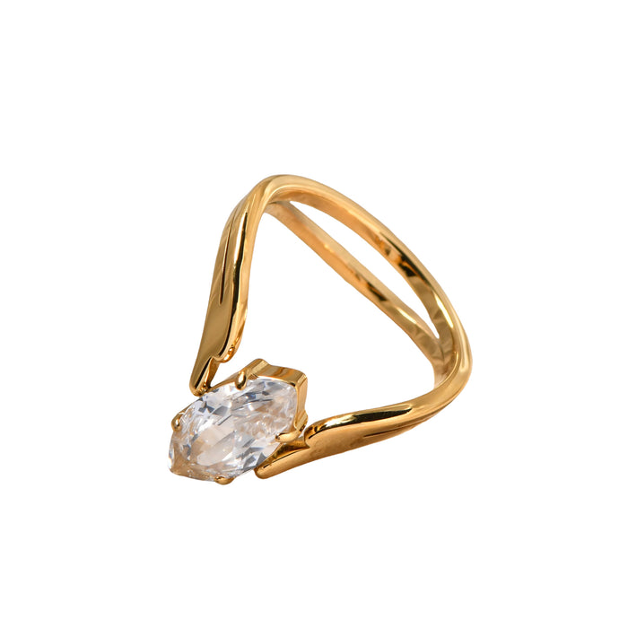 Wholesale Zircon Ring Titanium Steel Non-Fading