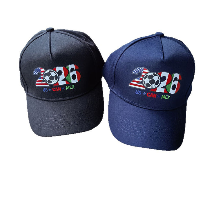 Wholesale 2pcs World Cup Printed Imitation Embroidery Baseball Cap