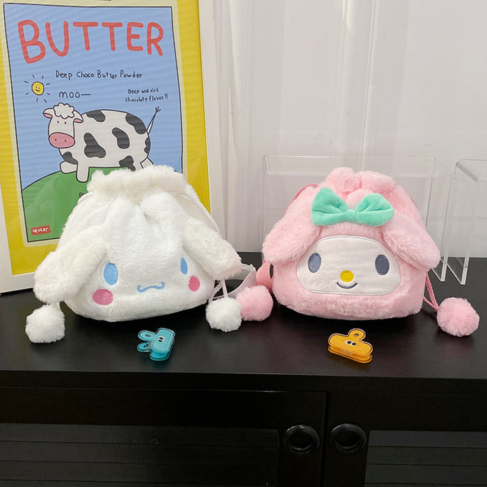 Wholesale Cartoon Plush Doll Ball Shoulder Bags