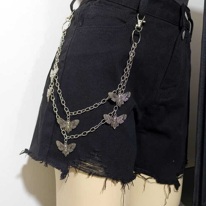 Wholesale Jewelry punk metal star pendant alloy five-pointed star pants chain