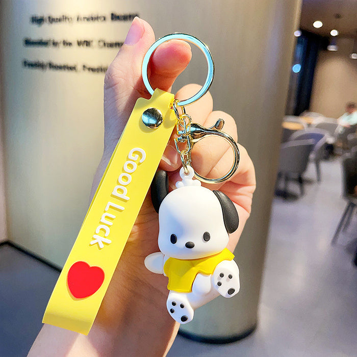 Wholesale PVC Cartoon Silicone Doll Keychain JDC-KC-MLZ001