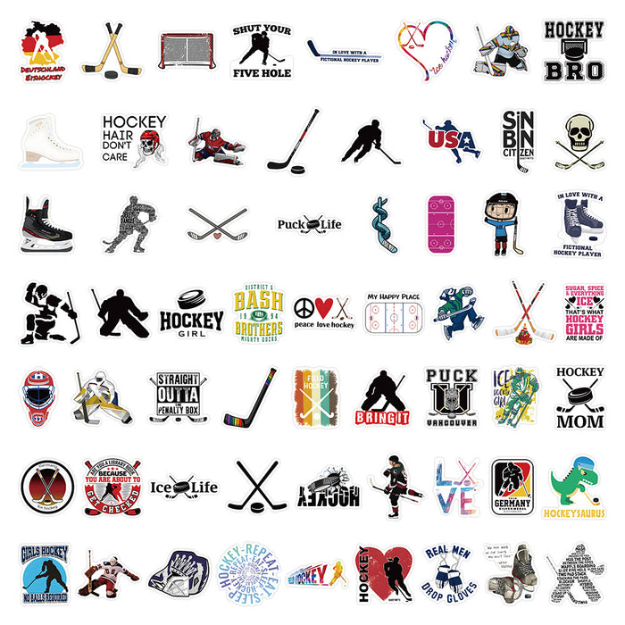 Wholesale 60 Pieces of Ice Hockey Graffiti Stickers