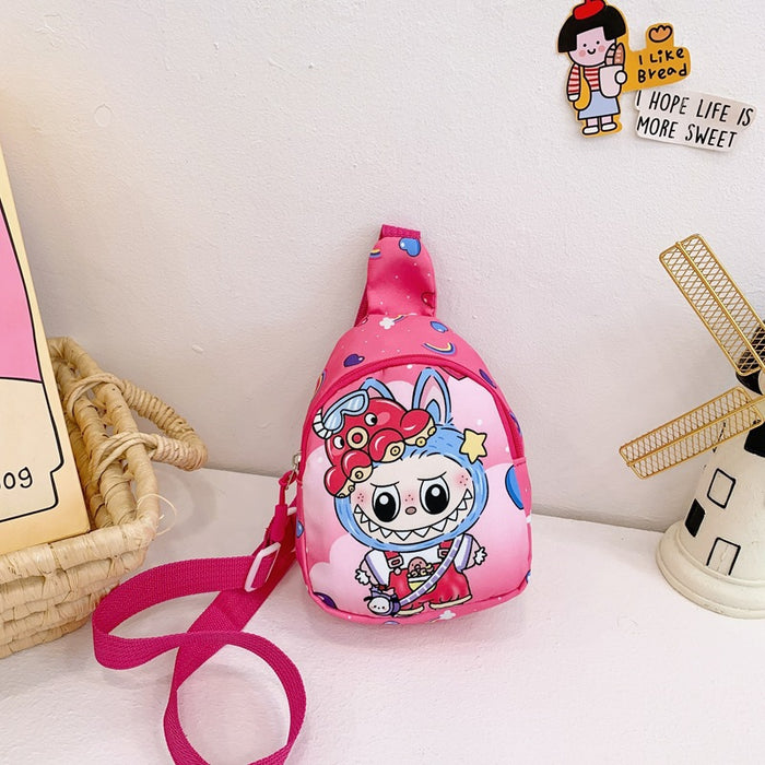 Wholesale Children' s Chest Bag  Cartoon Nylon One-Shoulder Slant
