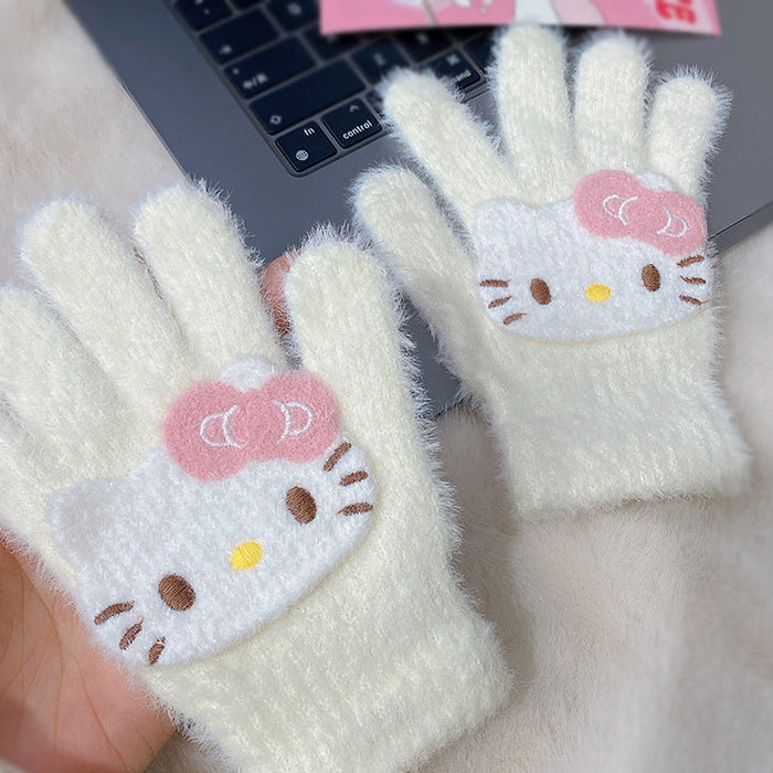 Wholesale Winter  Riding Warm Touch Screen Cold-proof  Plush Cute Gloves