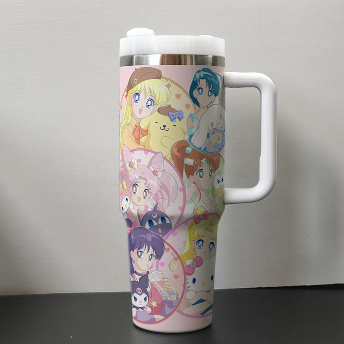 Wholesale 40oz Car Cup  cartoon Stainless Steel  ice bullies cup Tumbler Thermos Cup