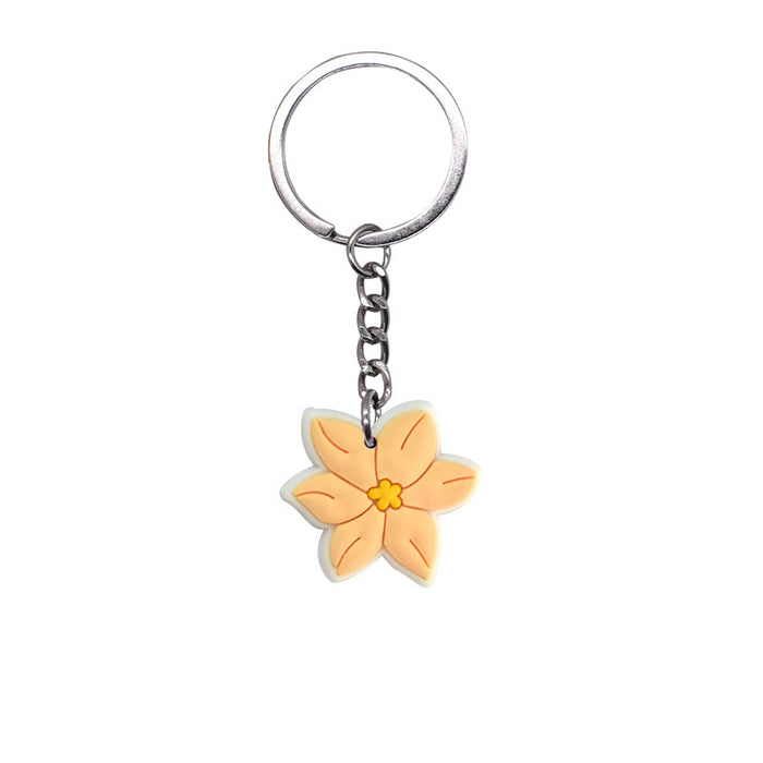 Wholesale 100 PCS key ring PVC soft glue pendant schoolbag pendant cartoon  jewelry  key chain