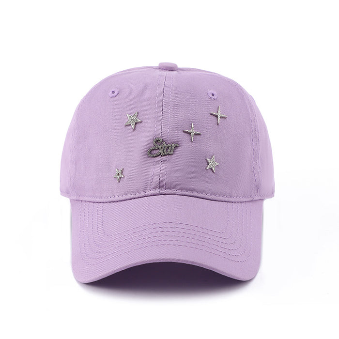 Wholesale New style Starry Sky Versatile Baseball Hat for Outdoor Travel, Sunshade and Sun Protection, Duck Tongue Hat