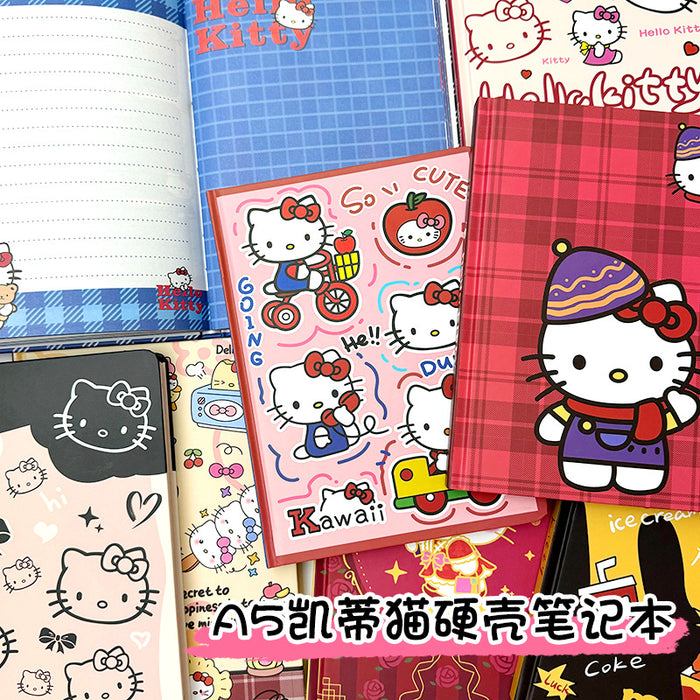 Wholesale Cute Sweet Hard Cover Notebook  Cat Notepad Girl' s Heart Colored Pages Handbook