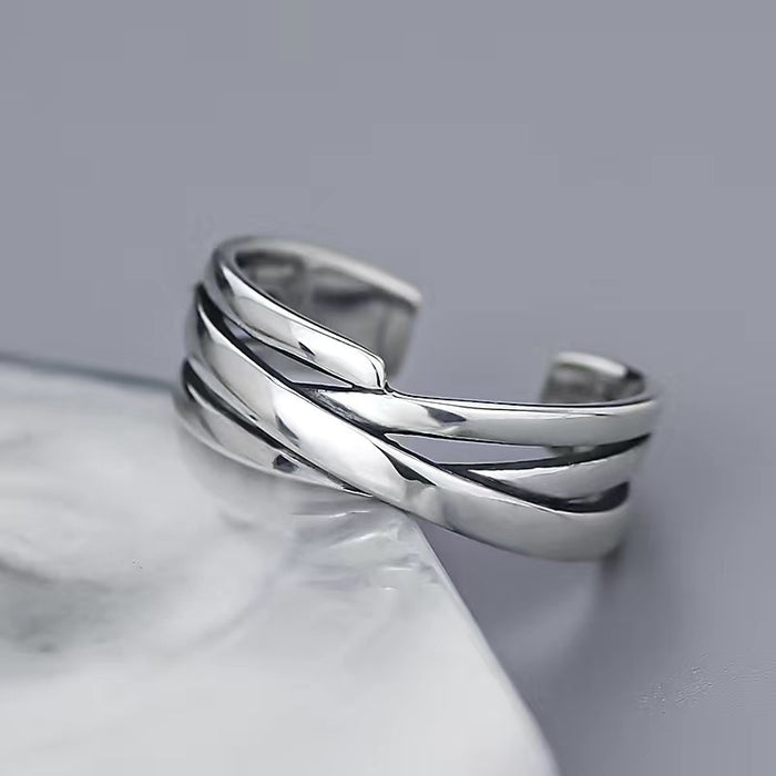 Wholesale Silver plated ring set with an open index finger ring