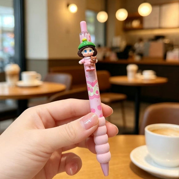 Wholesale Cute Cartoon Plush Pen Pendant Black Ink 0. 5mm Gel Pen Bulk