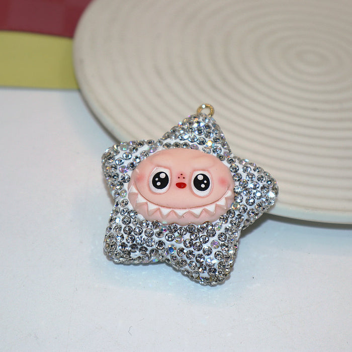 Wholesale Soft Clay Keychain with Diamonds,  Cute Personalized Bag Pendant,  Car Keychain,  Colorful Accessories