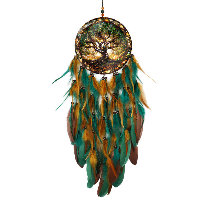 Wholesale Dreamcatcher Feather Wind Chime Tree of Life Garden Decorative Accessory MOQ≥2