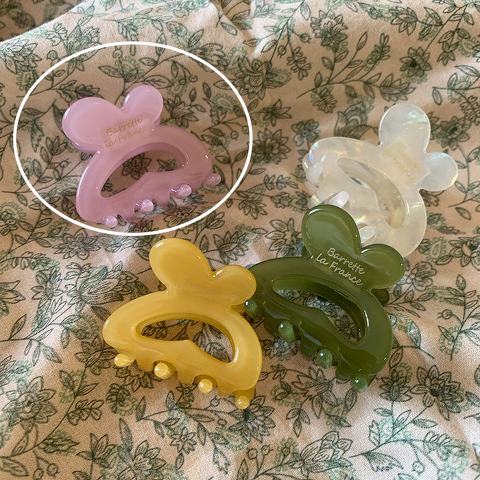 Wholesale Golden Label Rabbit Hairband Hair Grab Cute Small Grab Clip Hairclip Top Clip Side Clip