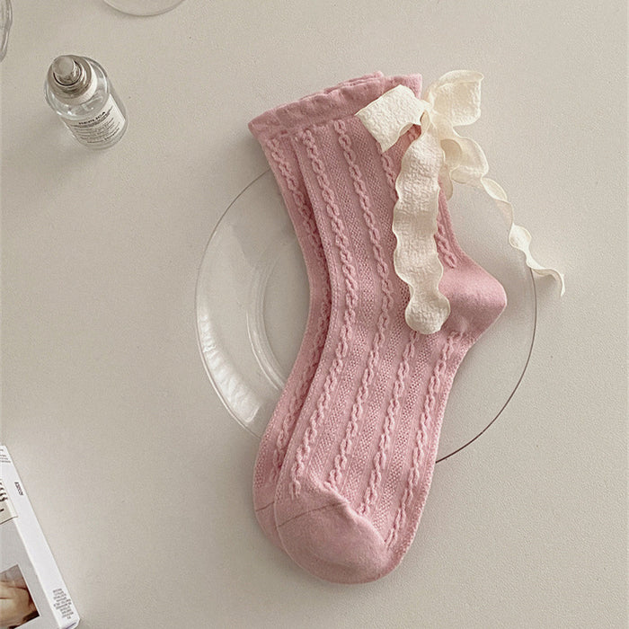 Wholesale Socks, bow tie, mid tube socks