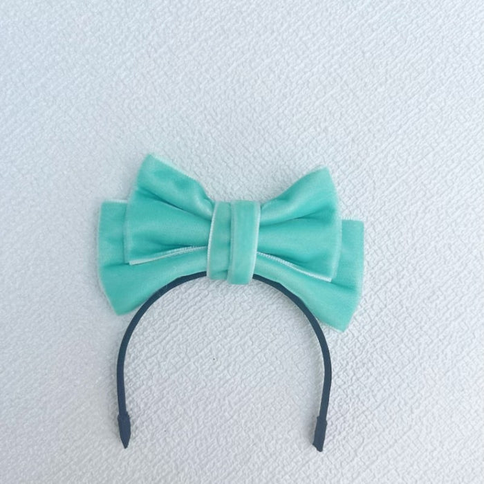 Wholesale Doll clothes sit party cloth cloth clothes accessories velvet bow hairband