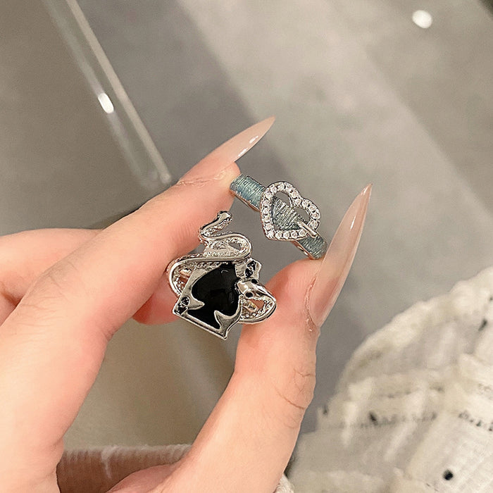 Wholesale Retro love ring, niche neutral versatile temperament, index finger ring