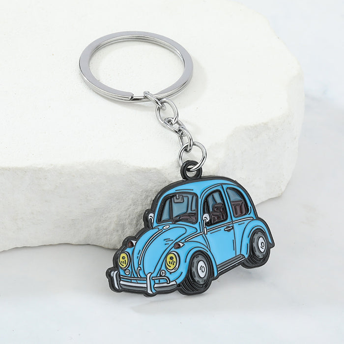 Wholesale Metal creative keychain pendant car model pendant MINI car key pendant