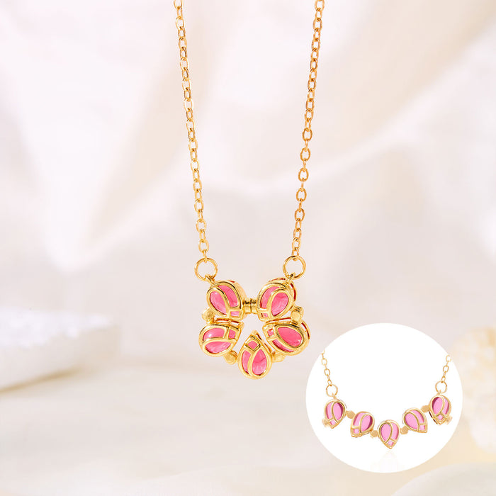Wholesale Tulip Magnetic  Necklace